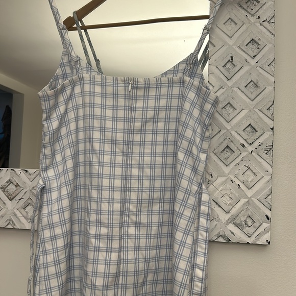 John Galt  for PacSun size small blue and white checked dress - Picture 3 of 4